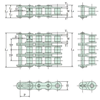 60-3 Hitachi Inspire SBR - Standard amerykański łańcuch rolkowy