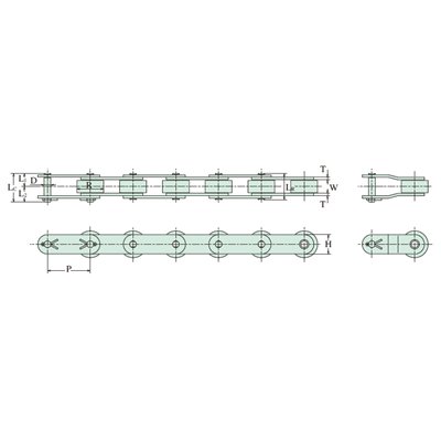 C2042 Hitachi Inspire SBR - Standard amerykański łańcuch o podwójnej podziałce