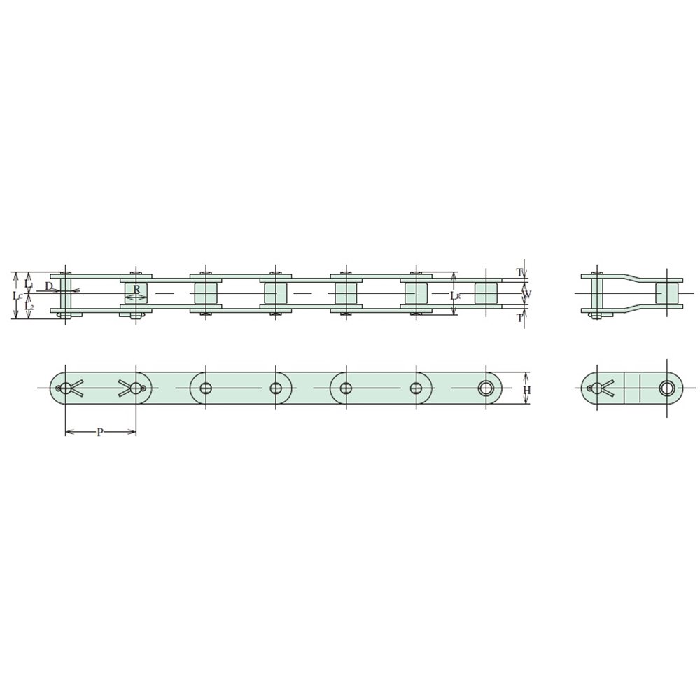 C2060H-NP Hitachi Inspire SBR - Niklowane łańcuch o podwójnej podziałce