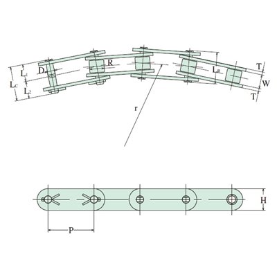 C2052SB Hitachi Inspire SBR - Do pracy po łuku łańcuch o podwójnej podziałce