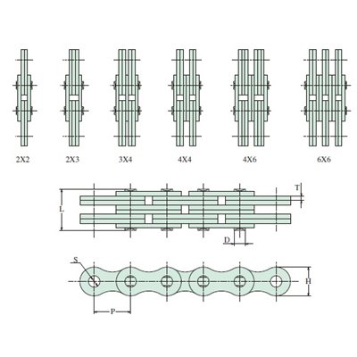 AL1022 Hitachi łańcuch płytkowy