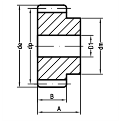 KOŁO ZĘBATE M1.5 Z12 + HARTOWANE ZEBY