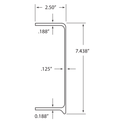 Fiberglass Flight - STANDARD DUTY FLIGHT - HSTD177FE/HSTD177